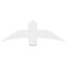 Ekena Millwork Bellingham Architectural Grade PVC Gable Bracket, 48"W x 16"H x 4"D x 6"F, 8/12 Pitch GBP048X16X0406BEL00 - alternate 2